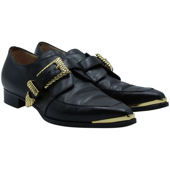 Alberta Ferretti Oxfords in Black Leather - Picture 2 of 8